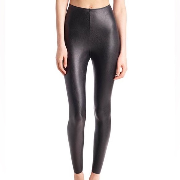 Commando Pants - NEW COMMANDO CONTROL TOP FAUX LEATHER LEGGINGS {$98} Black High Waist Small